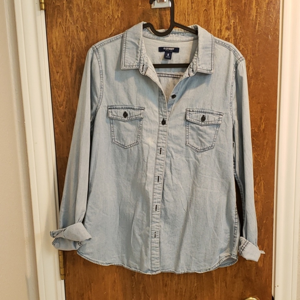 Denim long sleeve shirt